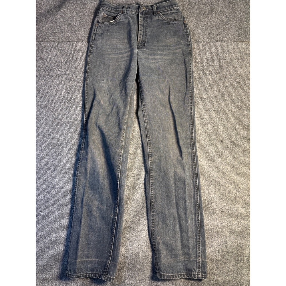 Lee Jeans Womens Size 11 Gray Whiskered Straight Leg Low Waist Red Tab CA 00492‎